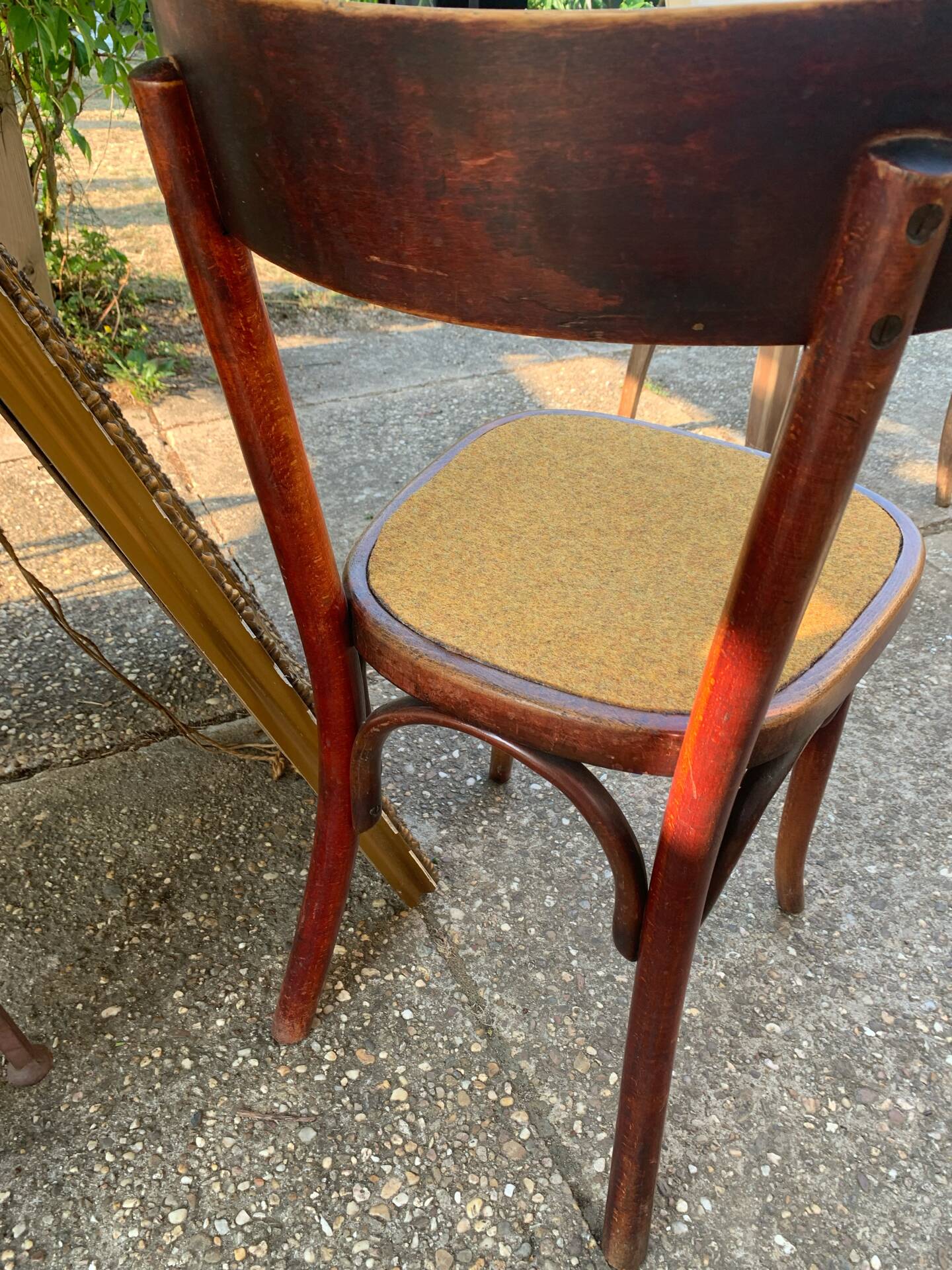 Vintage bentwood bistro chair – Custom seat (Year