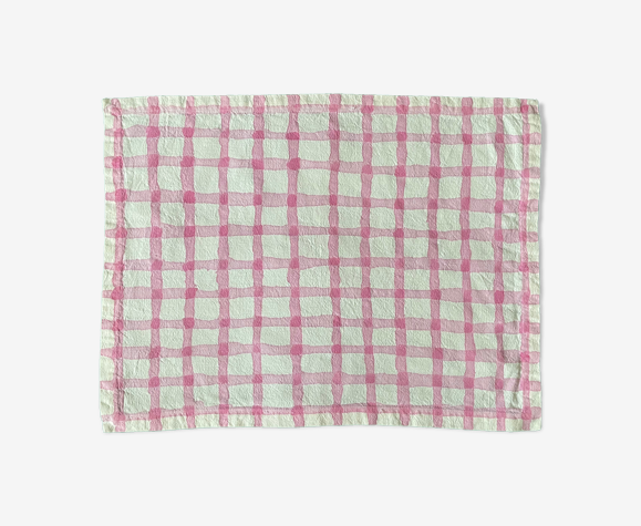 Set de table vichy rose