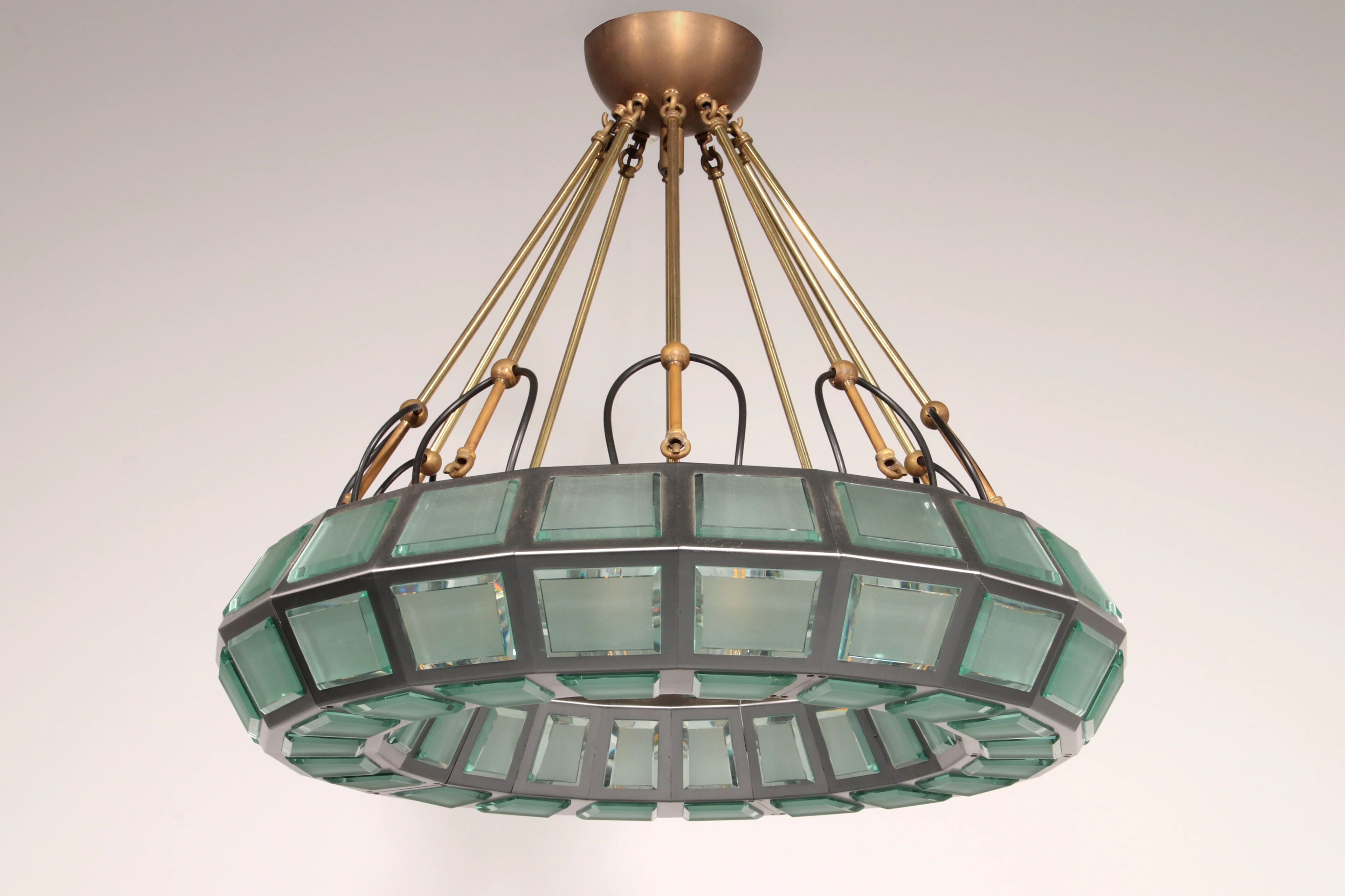 Max Ingrand chandelier for Fontana Arte Italy 1970