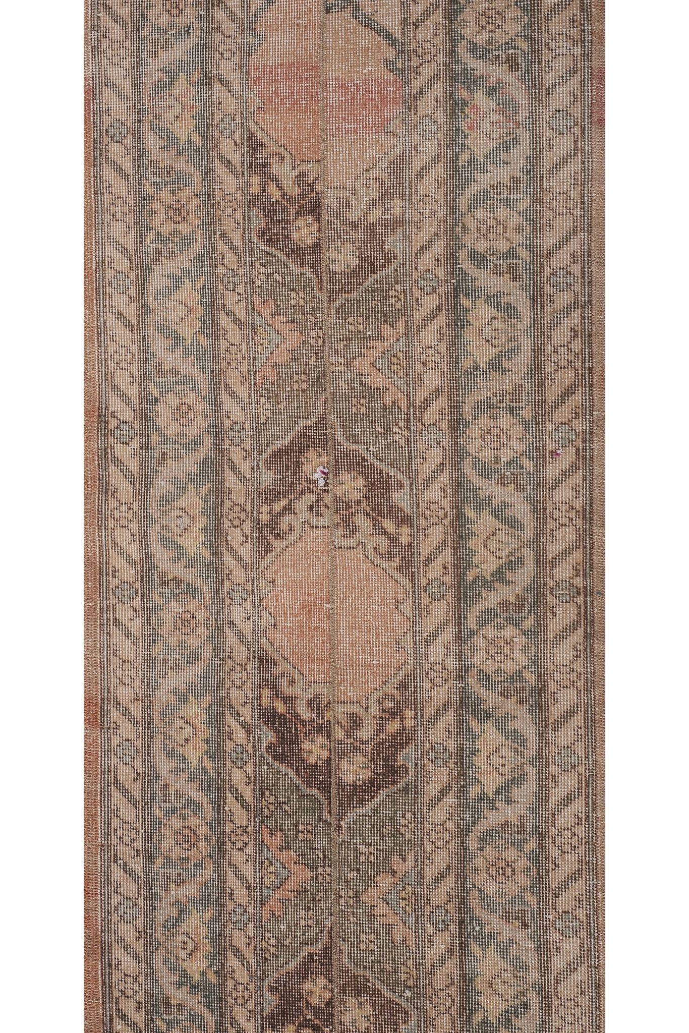 Vintage Turkish Oushak Rug Handwoven 70x673 cm