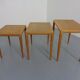 Danish Oak Nesting Tables by H.W. Klein for Bramin, 1960s, Set of 3