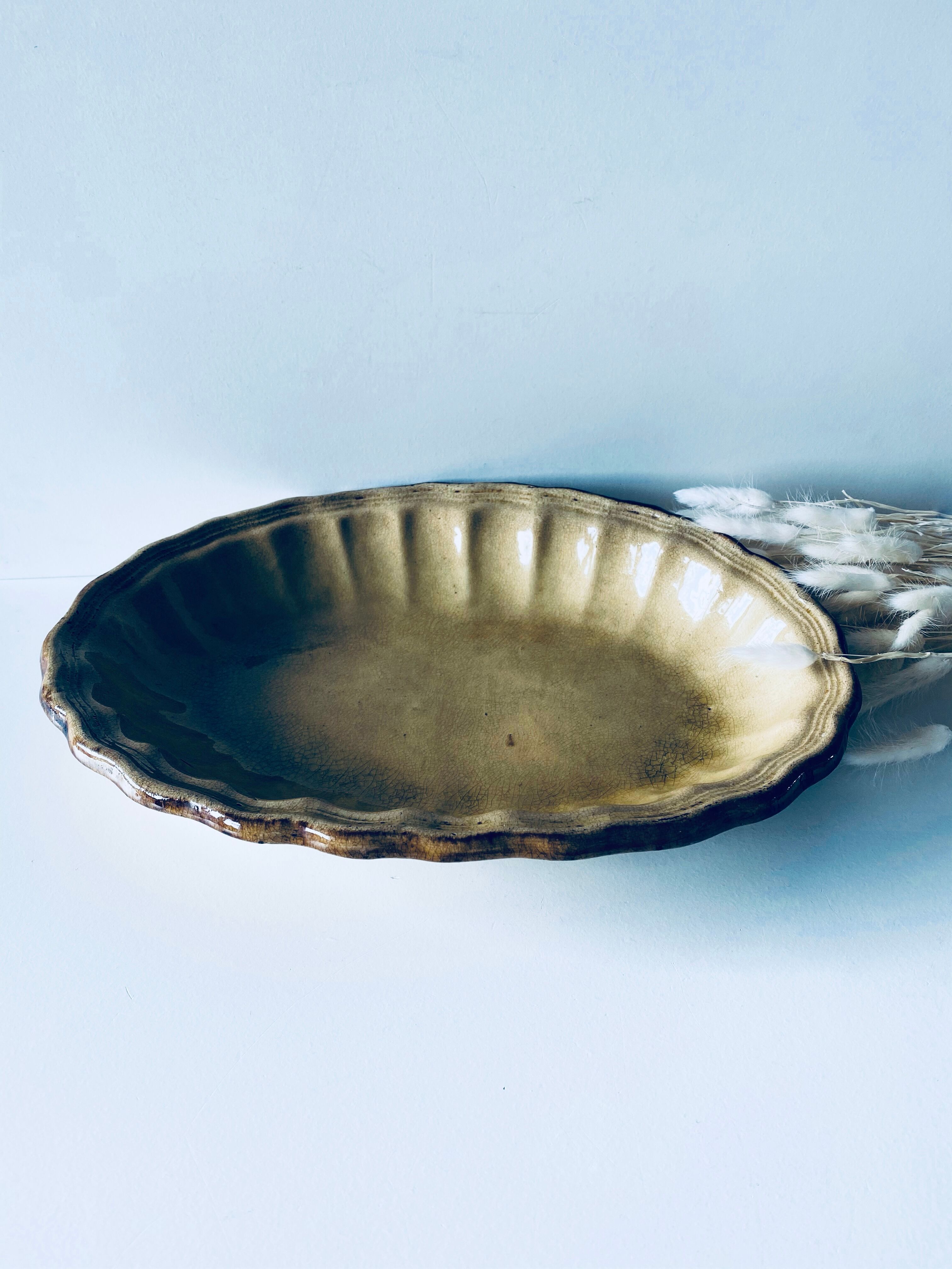 Old oval dish