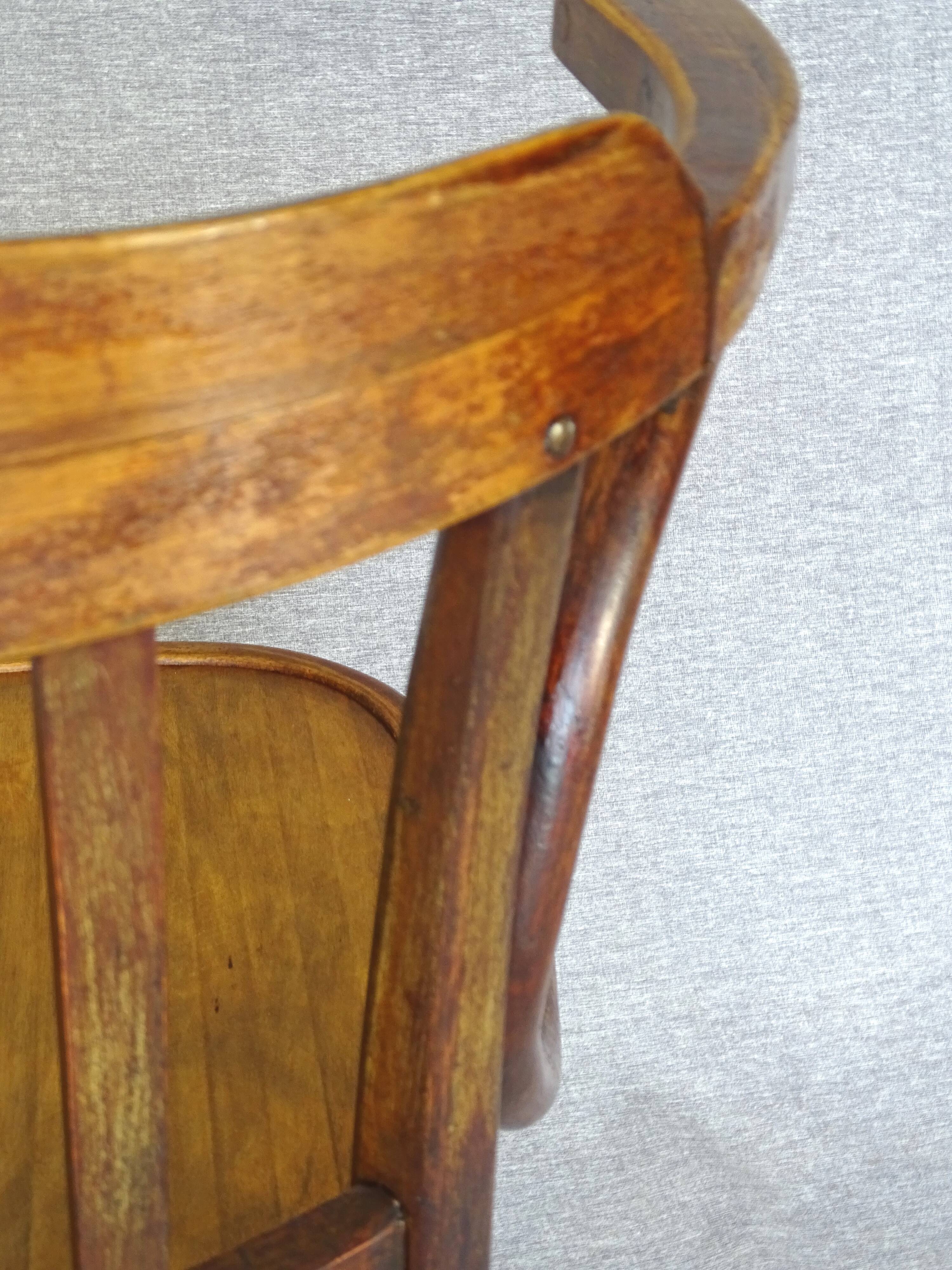 Baumann 1935/39 bistro armchair known as "office" armchair, original condition,