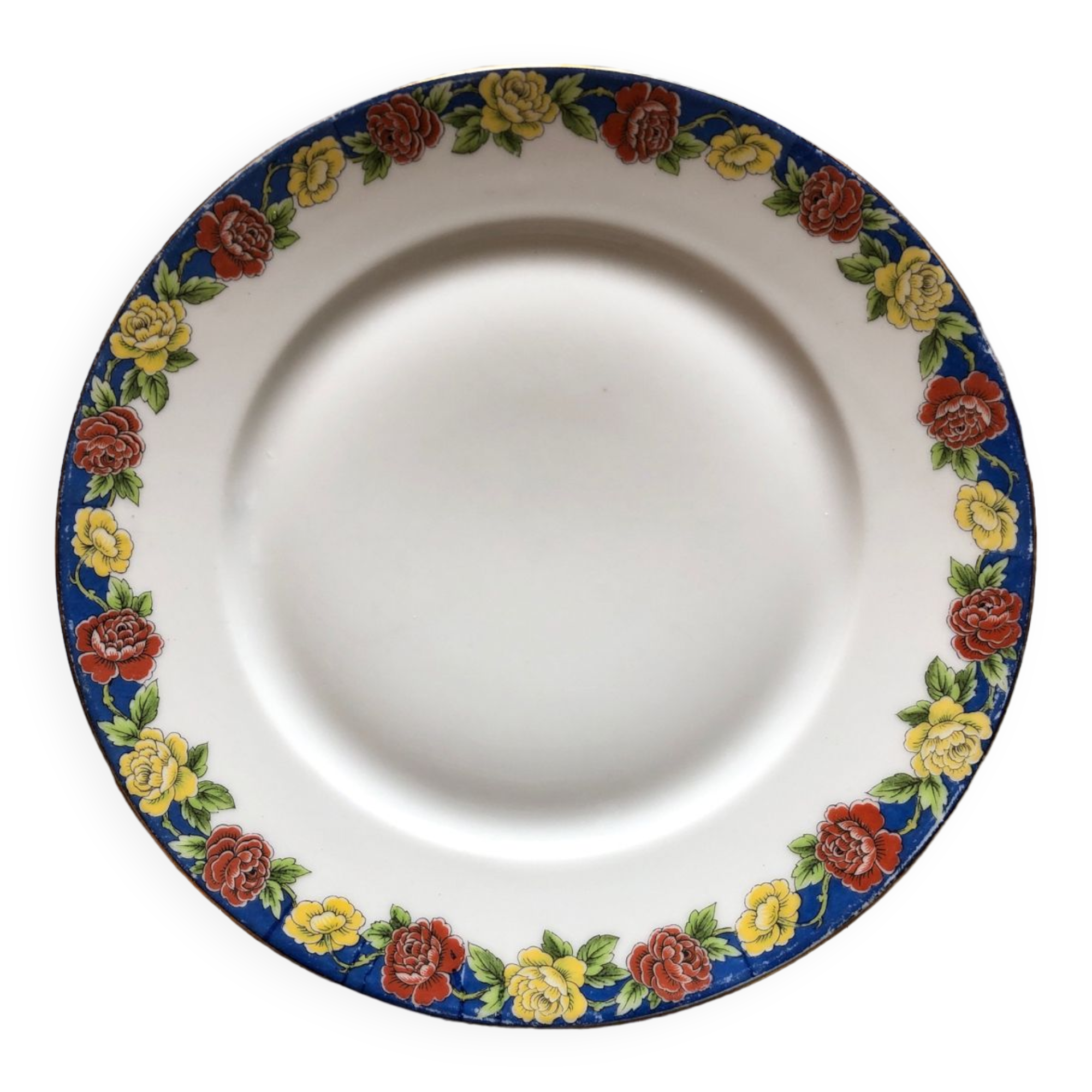 Flat porcelain plate from Limoges F Legrand