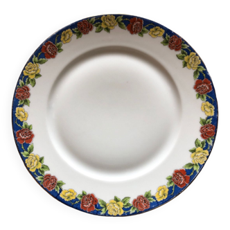 Flat porcelain plate from Limoges F Legrand