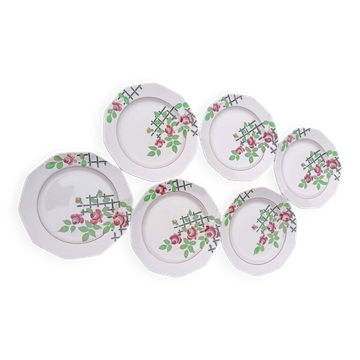 Iron earth dessert plates