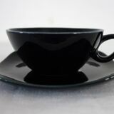 2 cups with saucers New Time Boch Frères 1955