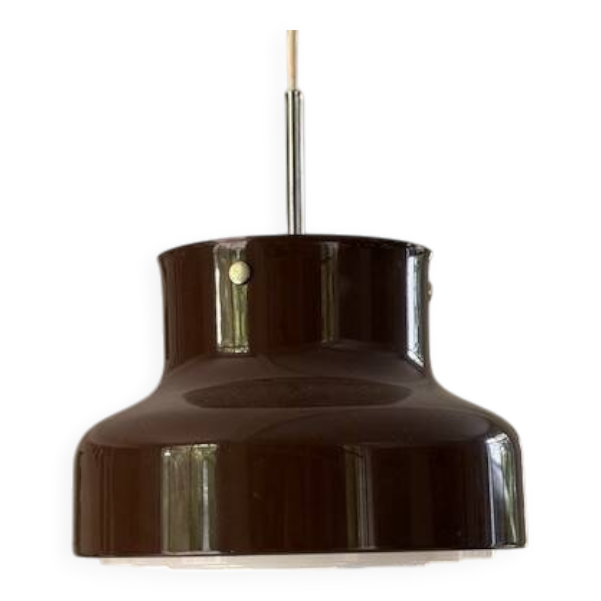 Brown Bumling pendant light by Anders Pehrson-Sweden 1960s