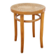 Tabouret en bois courbé et cannage