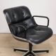 Charles Pollock leather office chair, Knoll edition, 1970