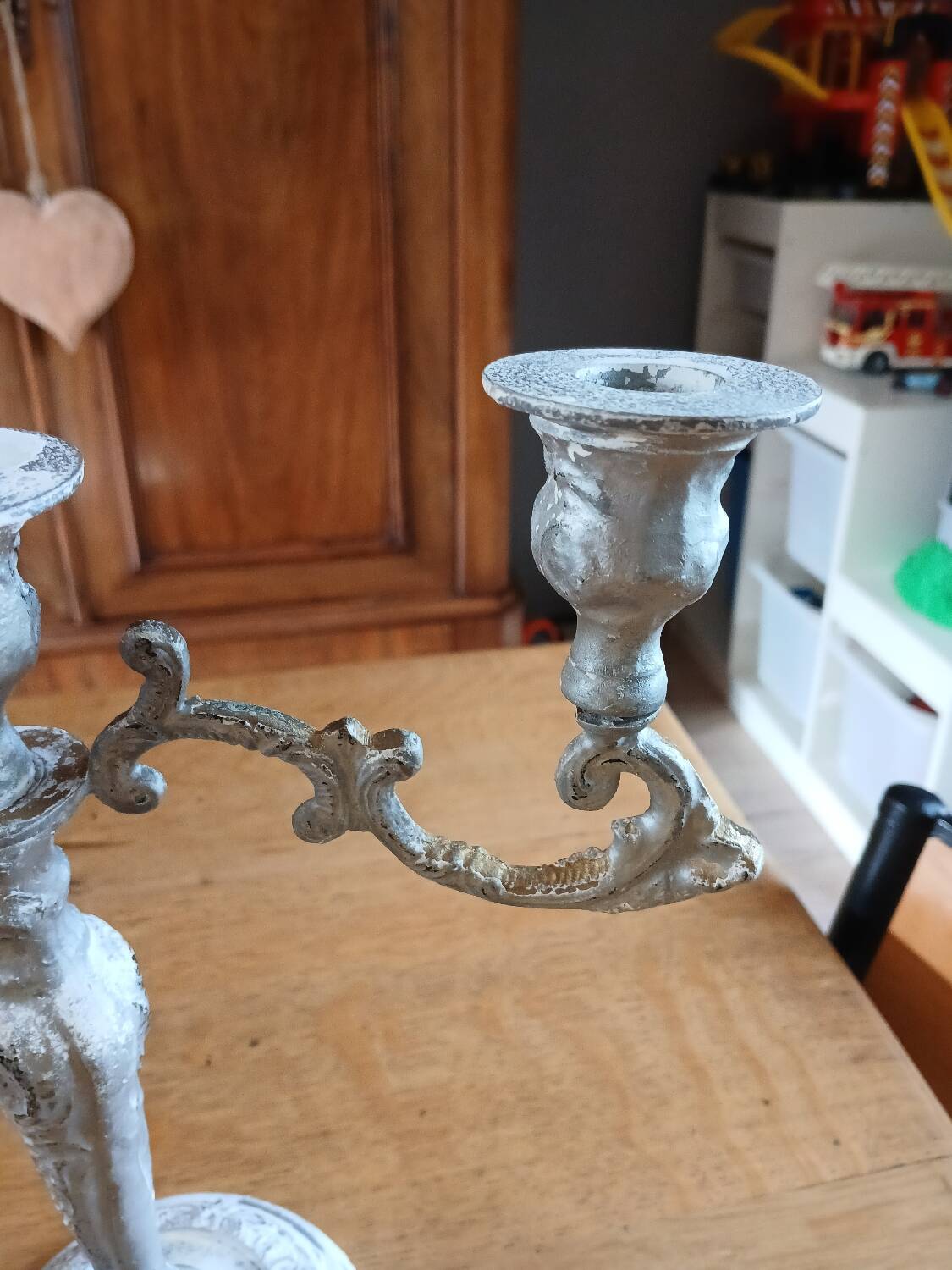 Antique 3-arm candlestick