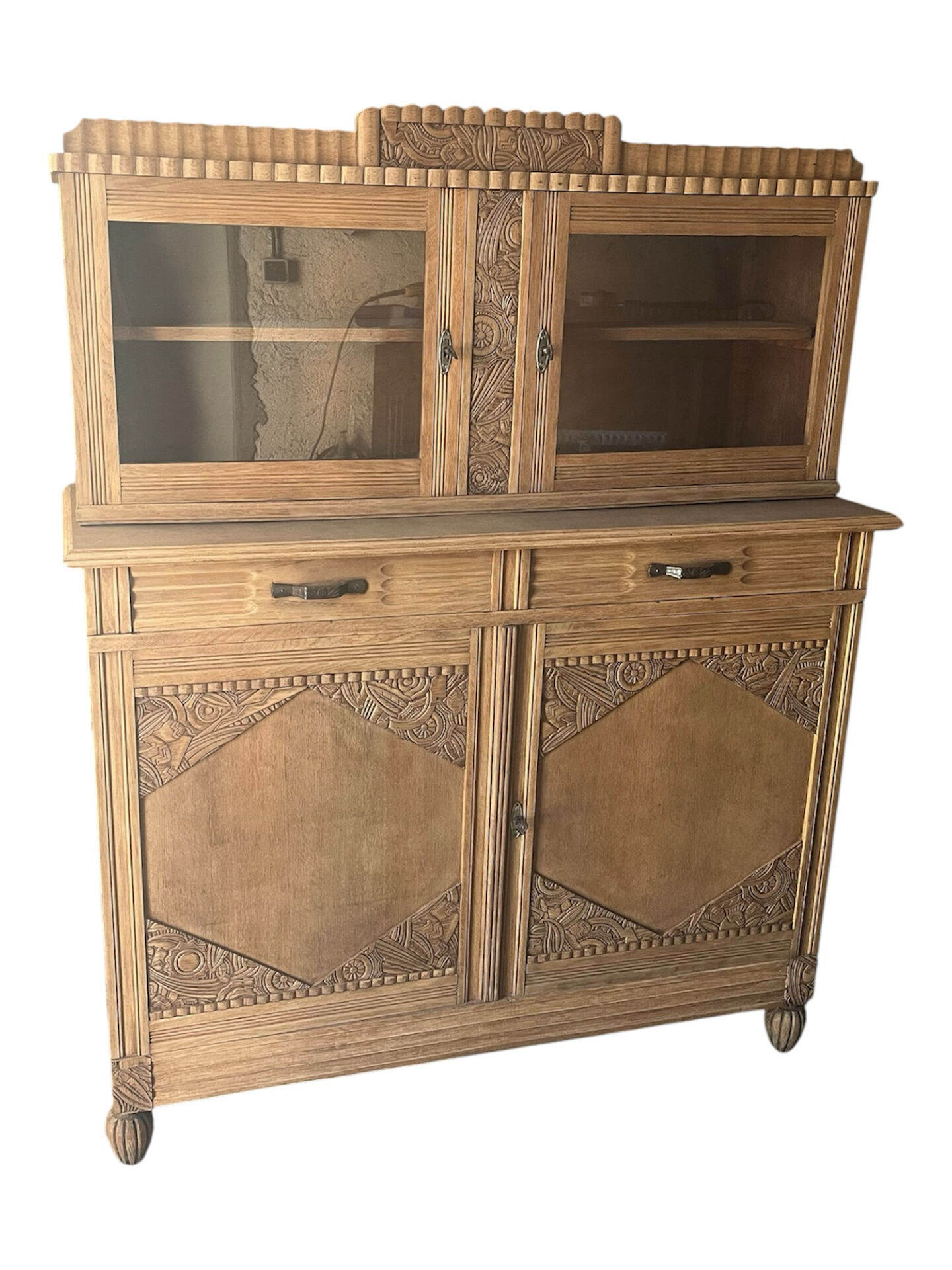 Buffet art déco deux corps 
