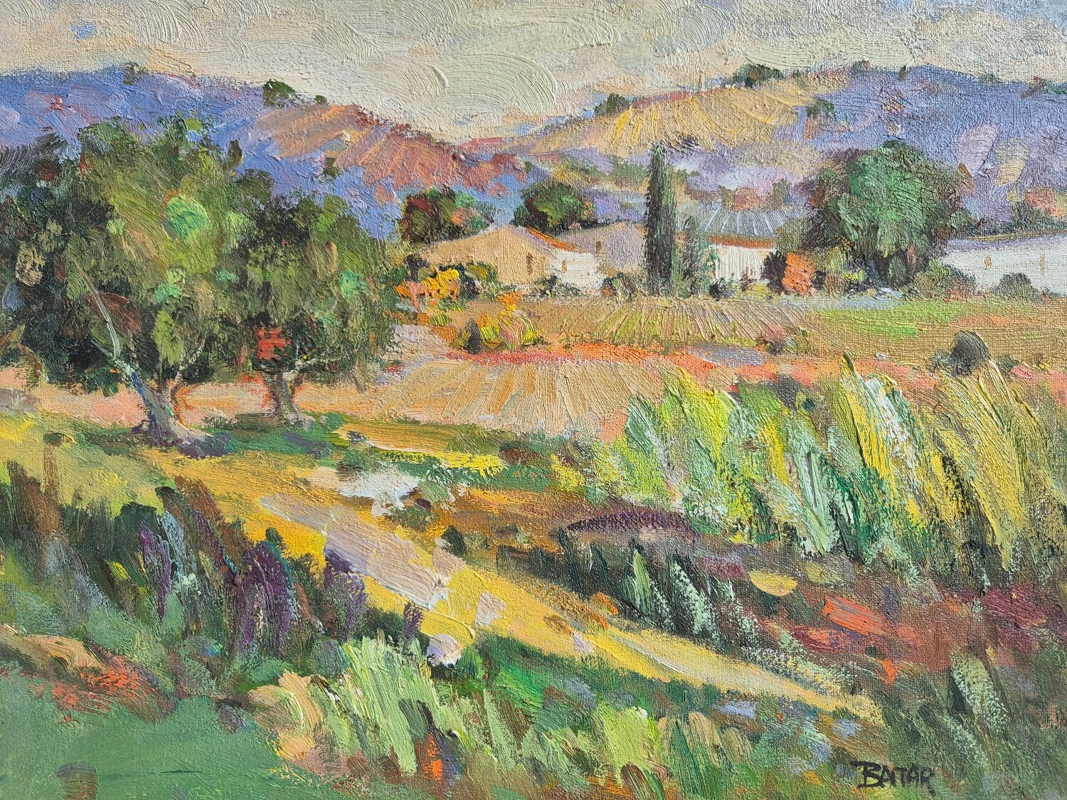 Provençal Landscape - Oil on canvas
