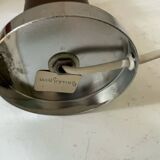 Vintage Chrome and Leatherette Lamp Base Roche Bobois 1975