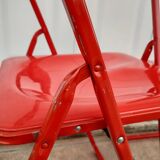 Pair of Italian folding chairs