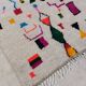 Tapis berbère marocain artisanal fait main 138 x 104 cm