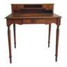 Wooden desk inlaid with a flight of swallows art nouveau style circa 1920
