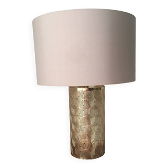 Lampe à poser soie véritable