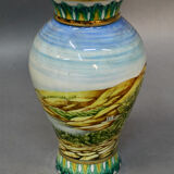 Oriental earthenware vase