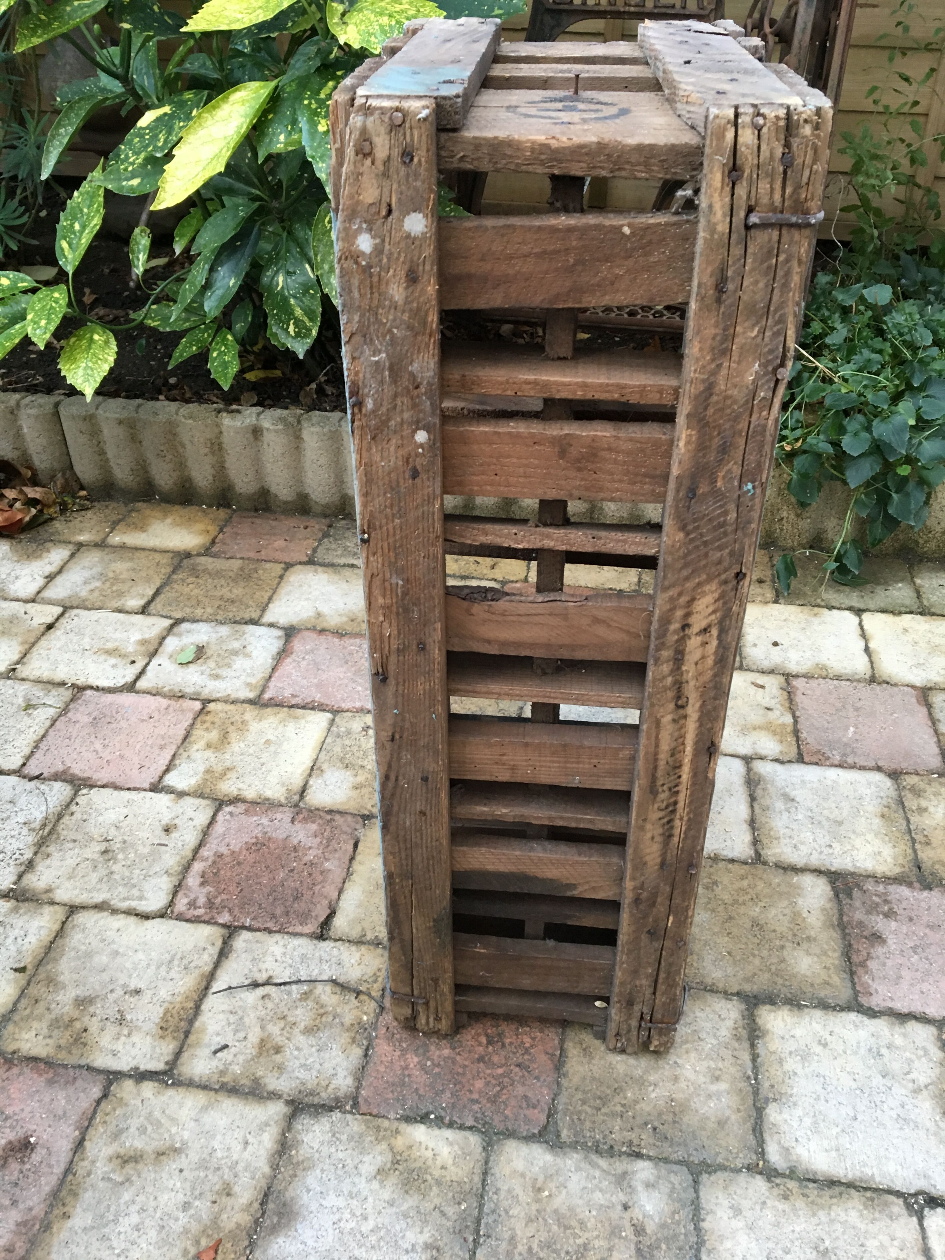 Old bottles wooden door