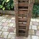 Old bottles wooden door