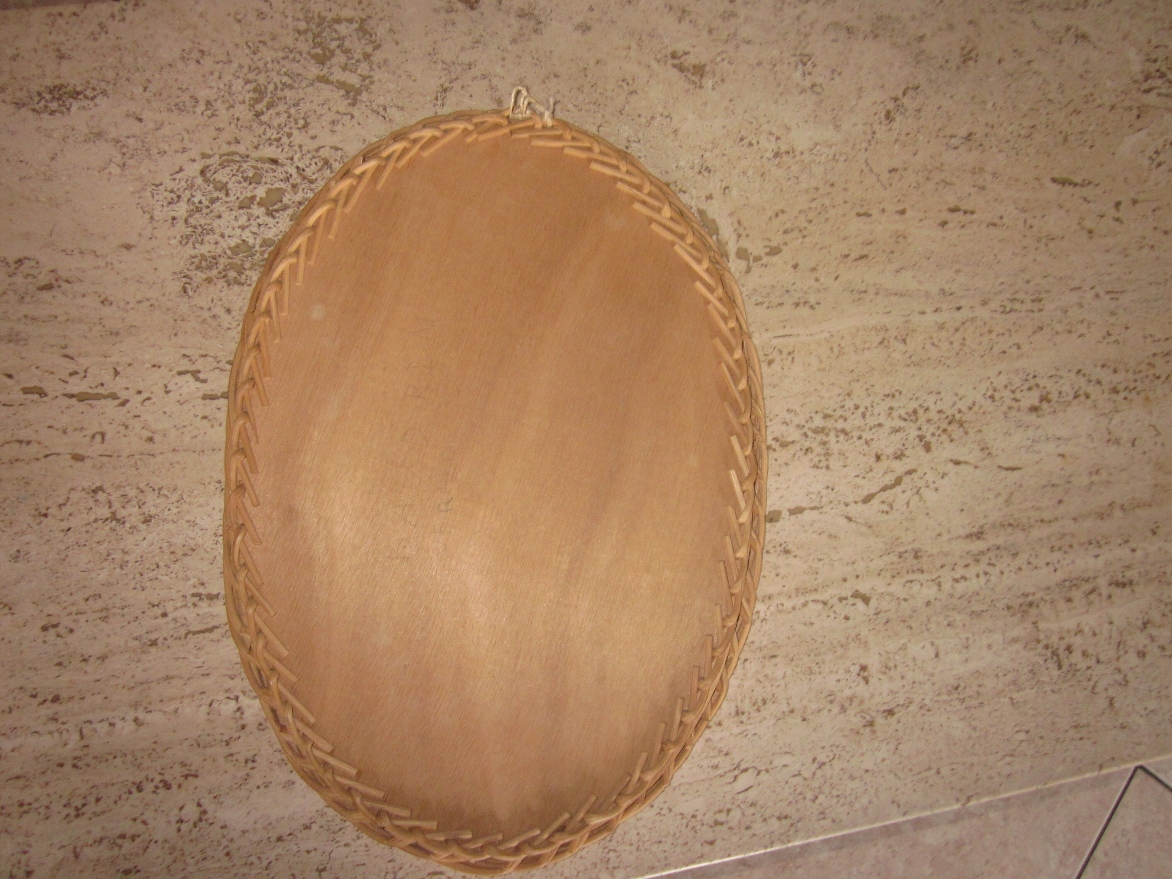 Old rattan mirror 43x31cm