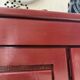 Red lacquered enfilade 1970 160cm