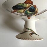 19th iron earth gateling plates, flowers and birds.