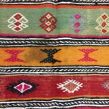 Colourful Vintage Turkish Kilim Kelim Rug 290x166 cm shabby chic wool boho Large