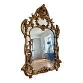 Large gold mirror in Louis XV style