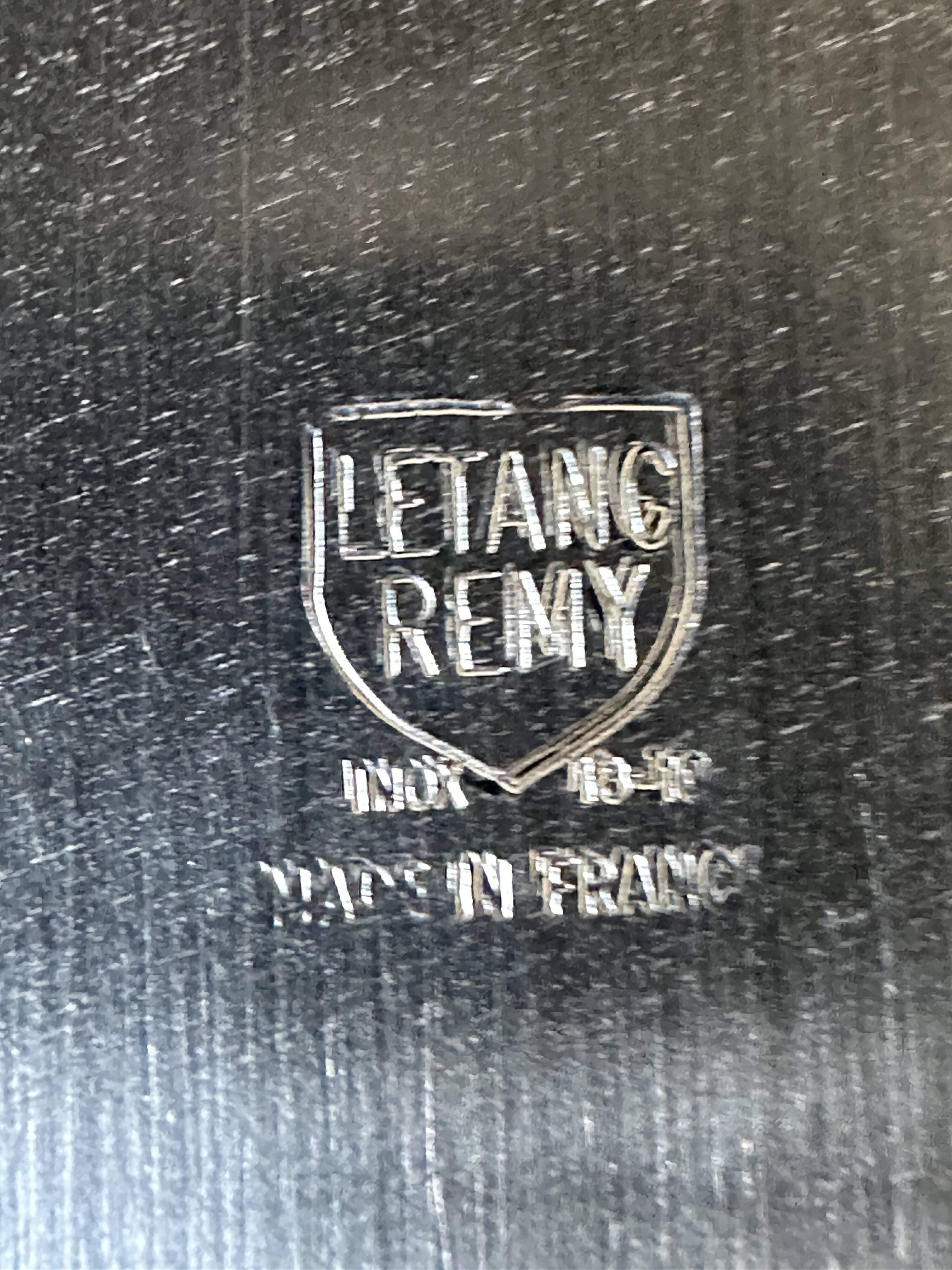 Rémy Letang stainless steel teapot, vintage design, 60s and 70s