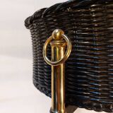 Vintage round tripod planter attributed to Jacques Adnet - 50s/60s