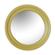 Vintage beige round mirror, Cattaneo Italy Year 70