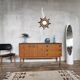 Vintage modernist French teak TV/hifi cabinet