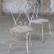 Two iron garden chairs 1950