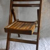 Wooden folding child chair