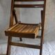 Wooden folding child chair