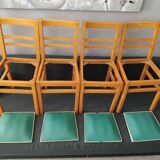 4 vintage bistro chairs 1950