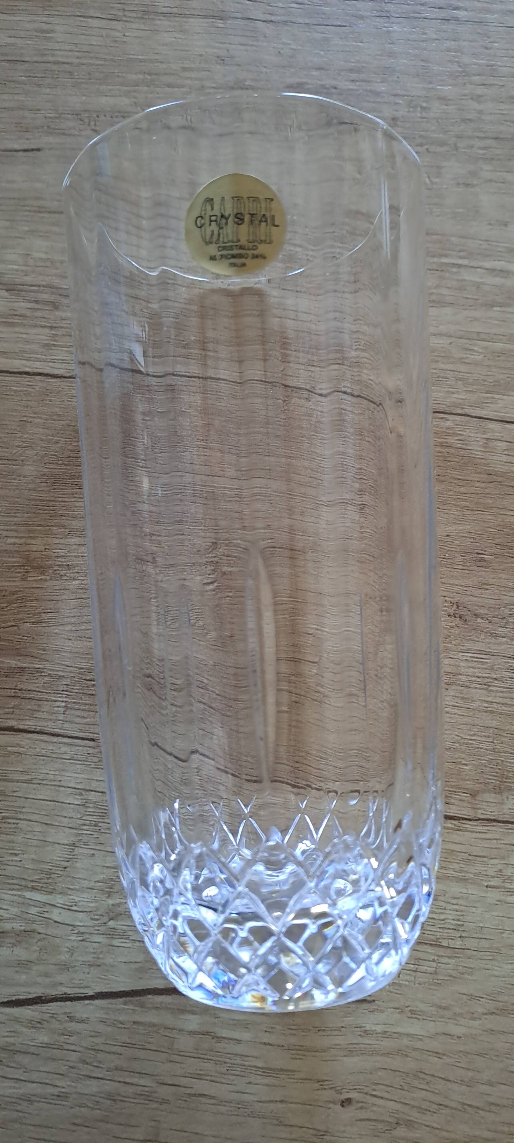 Crystal orangeade glass