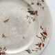 Round polychrome ironstone platter "Nella" by Jules Vieillard, Bordeaux
