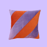 Coussin en velours upcyclé