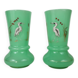 Pair of opaline vases