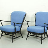Canapé-lit modèle '355' et 2 fauteuils windsor, Lucian Ercolani pour Ercol