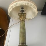 Empire column lamp in green onyx