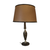 Vintage leather and brass lamp the Tanner