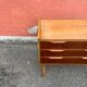 Danish vintage teak chest of drawers / nightstand, mid century modern, 1960