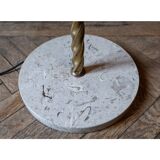 Brass and marble floor lamp, Italy 1950s