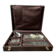 Silver metal cutlery set