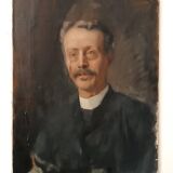 Oil painting on canvas, late 19th century, portrait