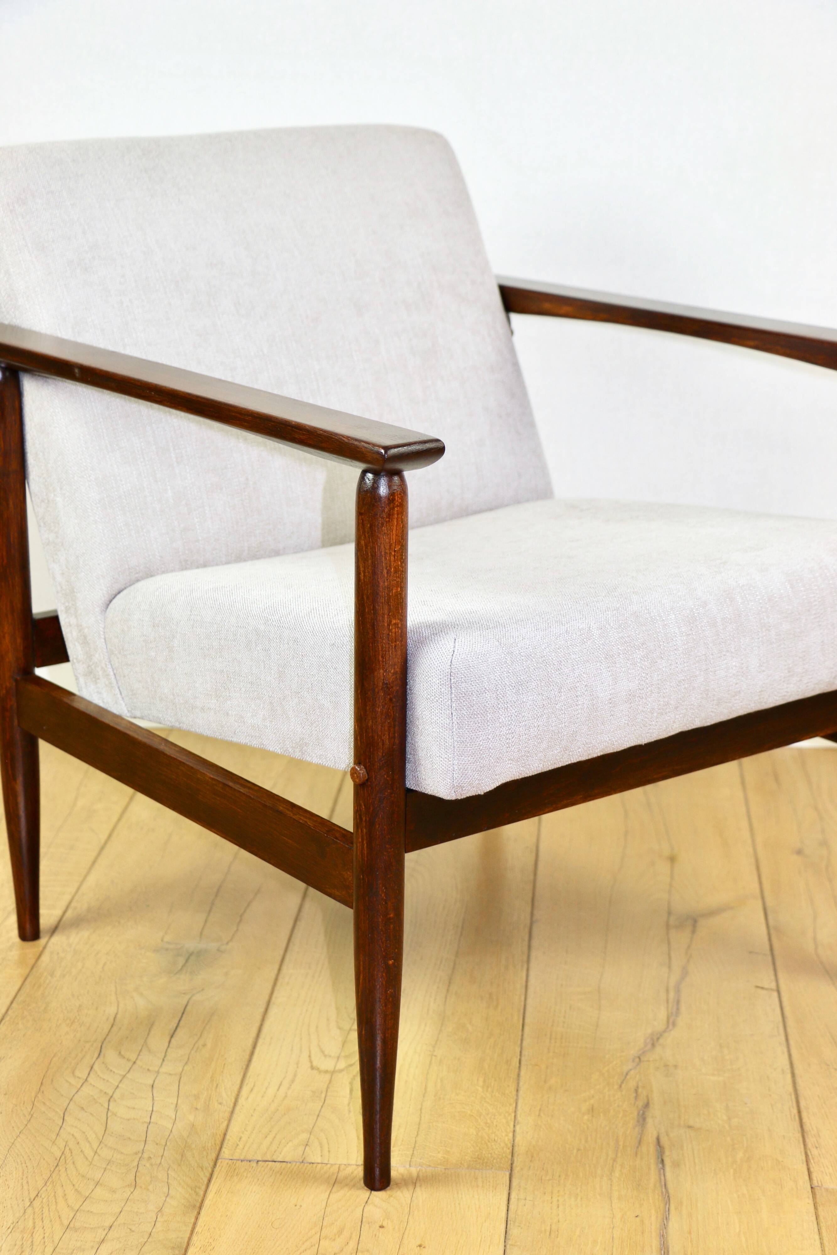 Vintage Loft armchair 1970s light brown - light grey